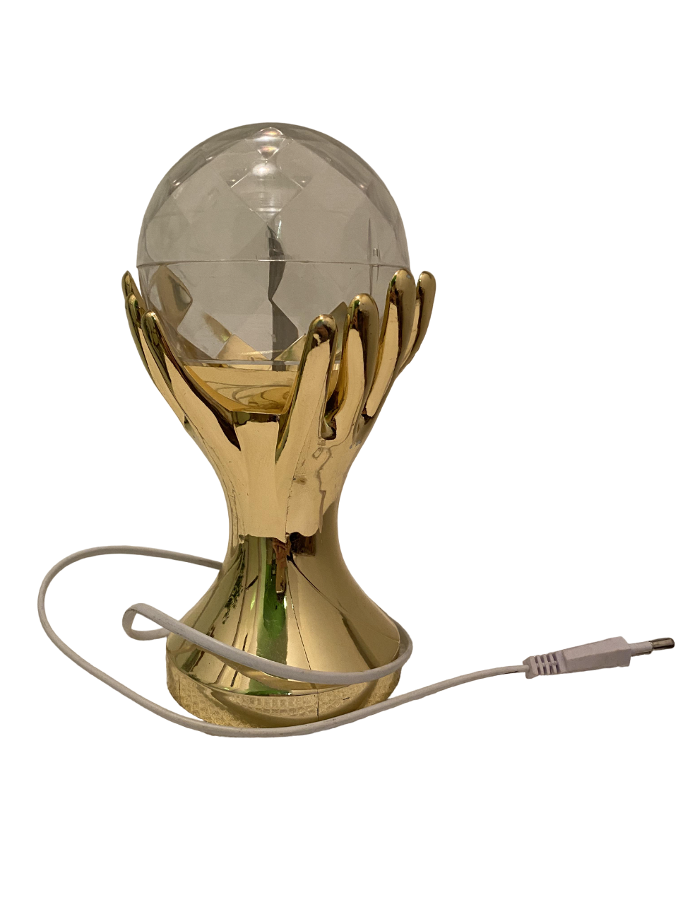 Диско шар-проектор Рука 220 V Золотой (023)