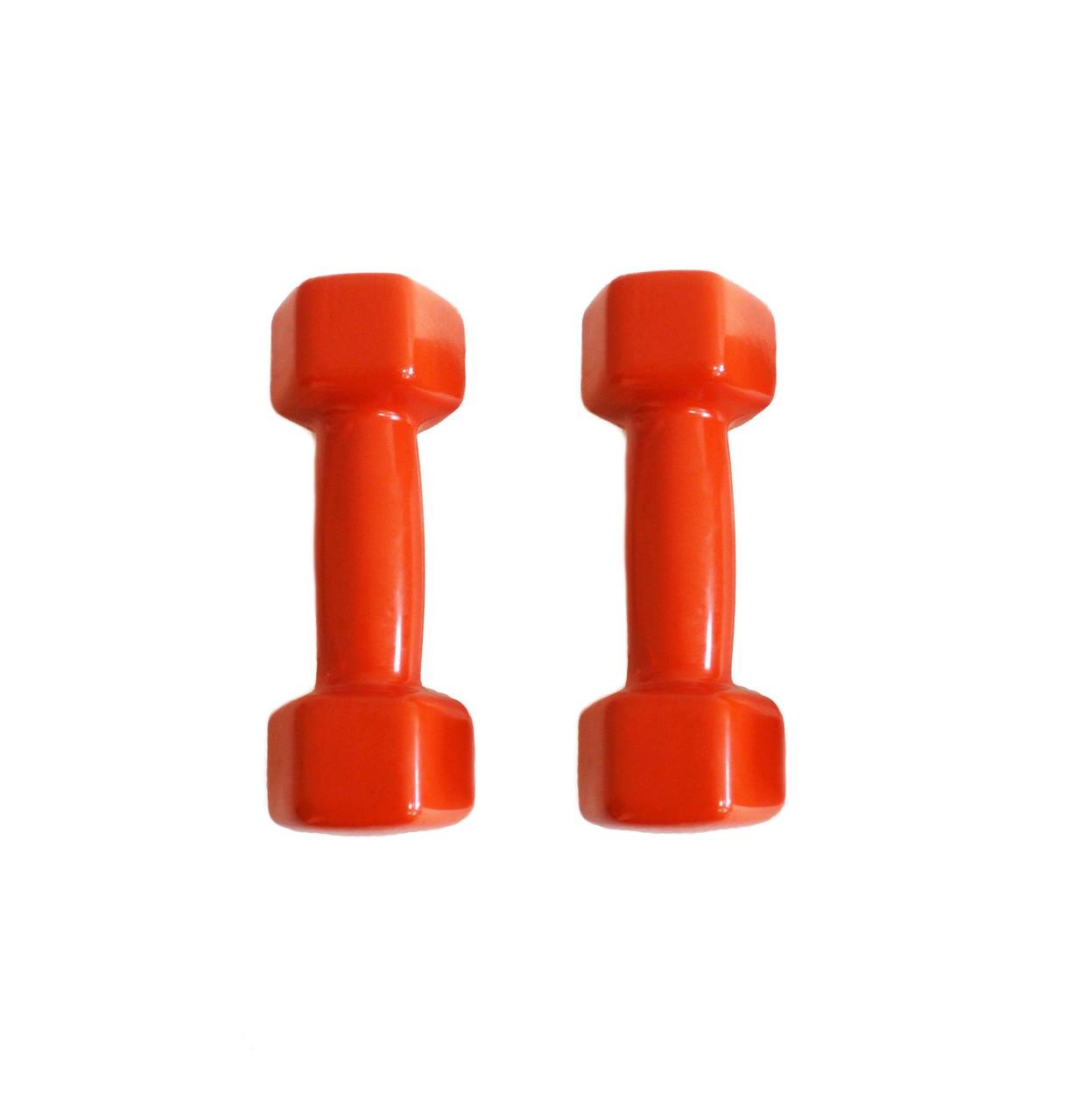 Гантель для фитнеса Generation Fitness с виниловым покрытием 1,5 кг Orange (FF51D3A-1.5kg) - фото 7
