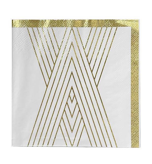 Салфетки праздничные Gold lines 20 шт. 33x33 см (10709)