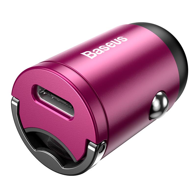 Автомобільний зарядний пристрій BASEUS Tiny Star Mini PPS Car Charge 1Type-C 30 W Pink - фото 1