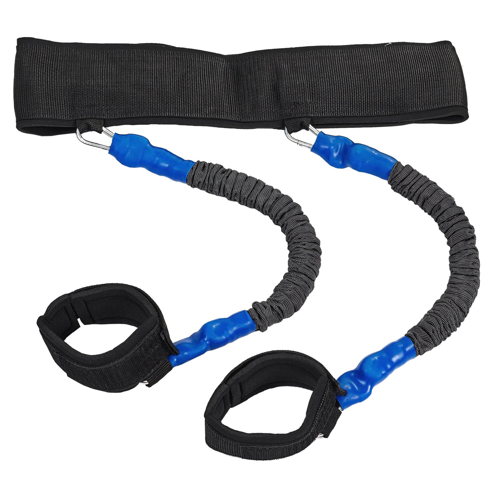 Тренировочная система для прыжков Zelart SP-Planeta Jumping Exerciser FI-3024 длина жгутов 37 см Черный/Голубой (DR002461)