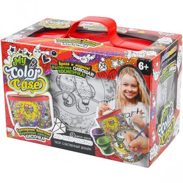 Набор для творчества Косметичка-раскраска Danko Toys My Color Case Красный Набор для творчества Косметичка-раскраска Danko Toys My Color Case Красный