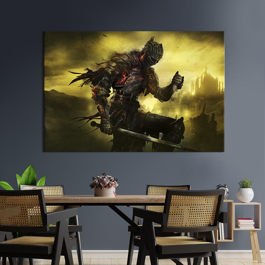 Картина на холсте Ashen One, Dark Souls III 75x50 см (1437-1)