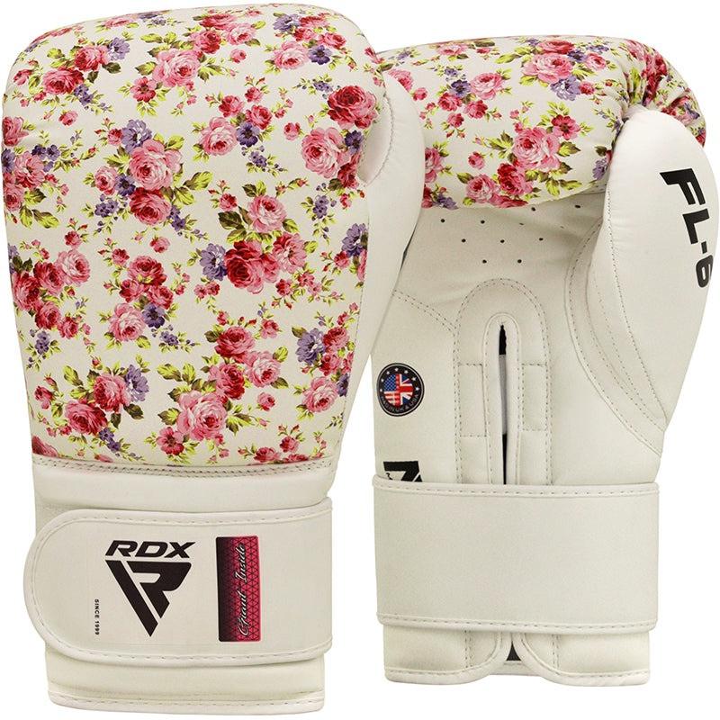Боксерські рукавички RDX FL-6 White-10 унцій (BGR-FL6W-10oz)