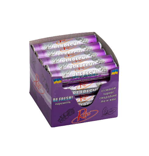Леденцы ROKS BE FRESH! Черная смородина/мята 30 г 20 шт. (301)
