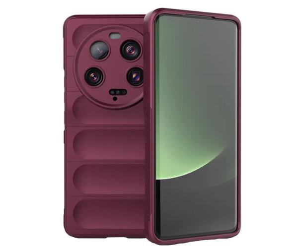 Чехол-накладка Ricco Phantom Shield для Xiaomi 13 Ultra с защитой при падении Бордовый