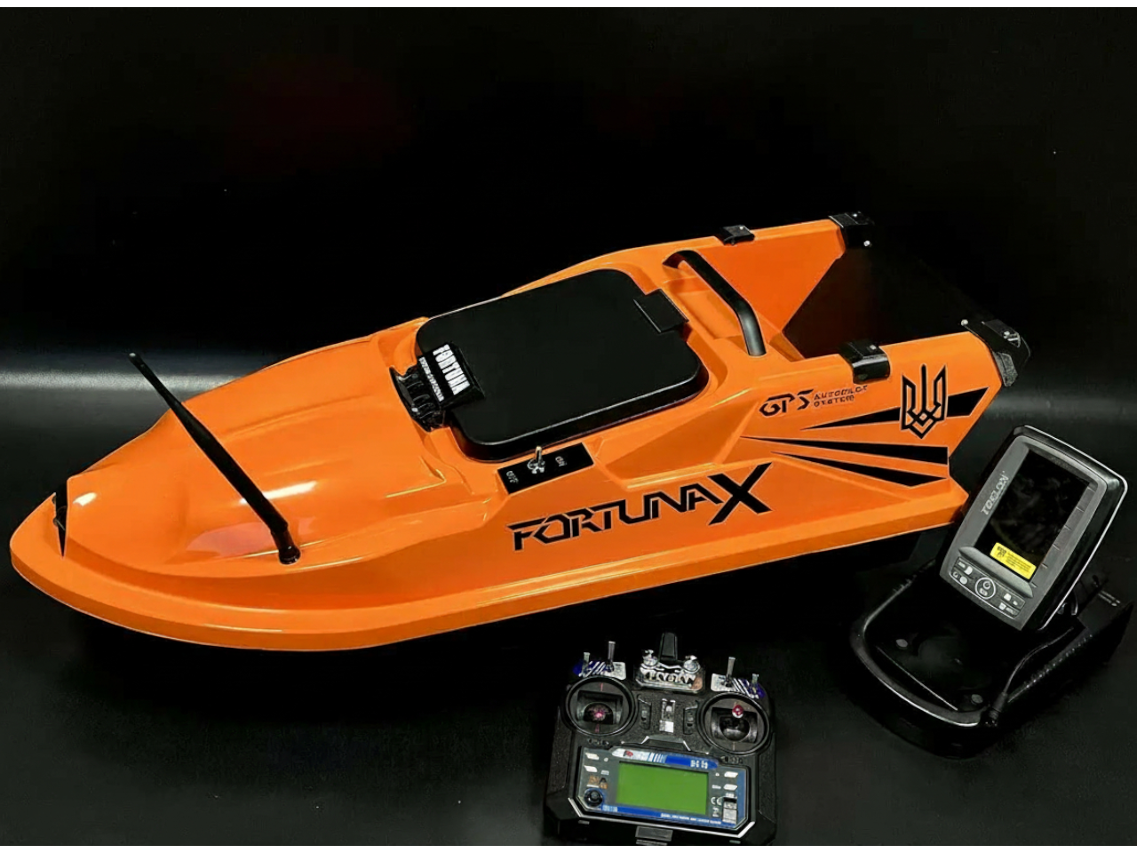 ᐉ Прикормочный кораблик Fortuna-X с эхолотом Toslon TF520 и GPS