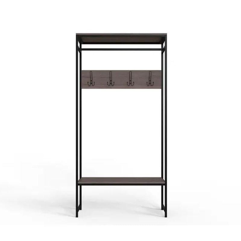 Вешалка модульная напольная Ferrum-decor Трелис 15 ДСП 16 мм 180x90x38 см Черный/Дуб Сонома Трюфель (FRD-104365) Вешалка модульная напольная Ferrum-decor Трелис 15 ДСП 16 мм 180x90x38 см Черный/Дуб Сонома Трюфель (FRD-104365)