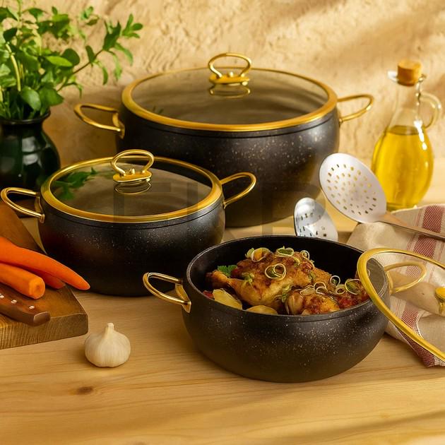 Набір посуду Edenberg EB-12922 з антипригарним мармуровим покриттям та турбо індукційним дном 6 пр. (27779434) - фото 6 Набір посуду Edenberg EB-12922 з антипригарним мармуровим покриттям та турбо індукційним дном 6 пр. (27779434) - фото 6