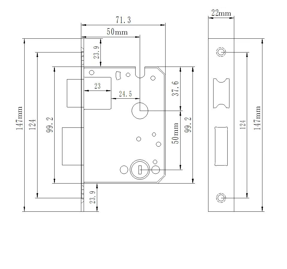 Замок дверний біометричний SEVEN LOCK SL-7740BF Black (SL7740BFb) - фото 6 Замок дверний біометричний SEVEN LOCK SL-7740BF Black (SL7740BFb) - фото 6
