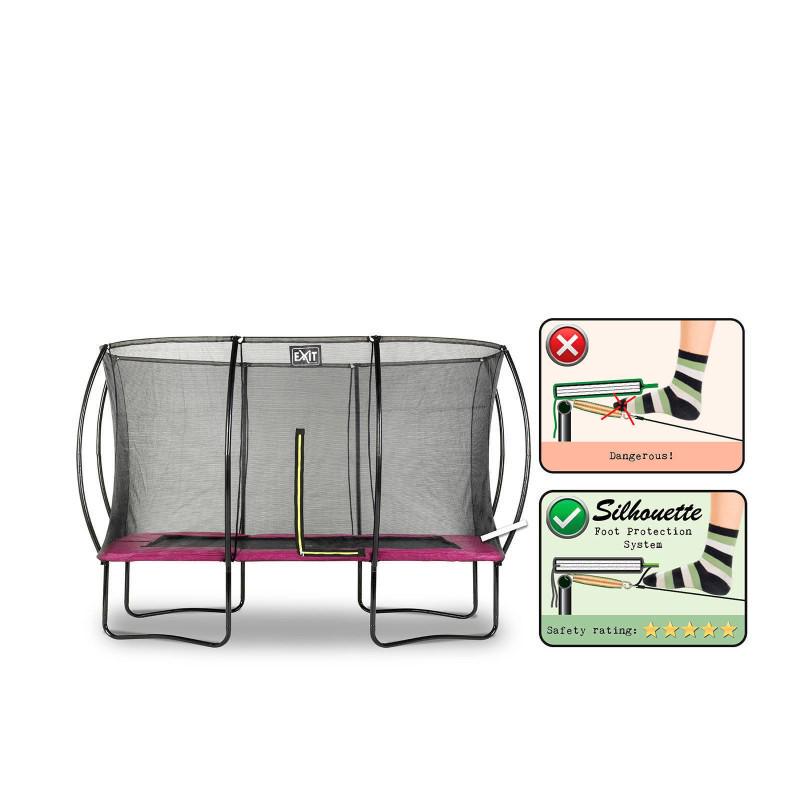Батут Exit Toys Silhouette 244х366 см Розовый - фото 4 Батут Exit Toys Silhouette 244х366 см Розовый - фото 4
