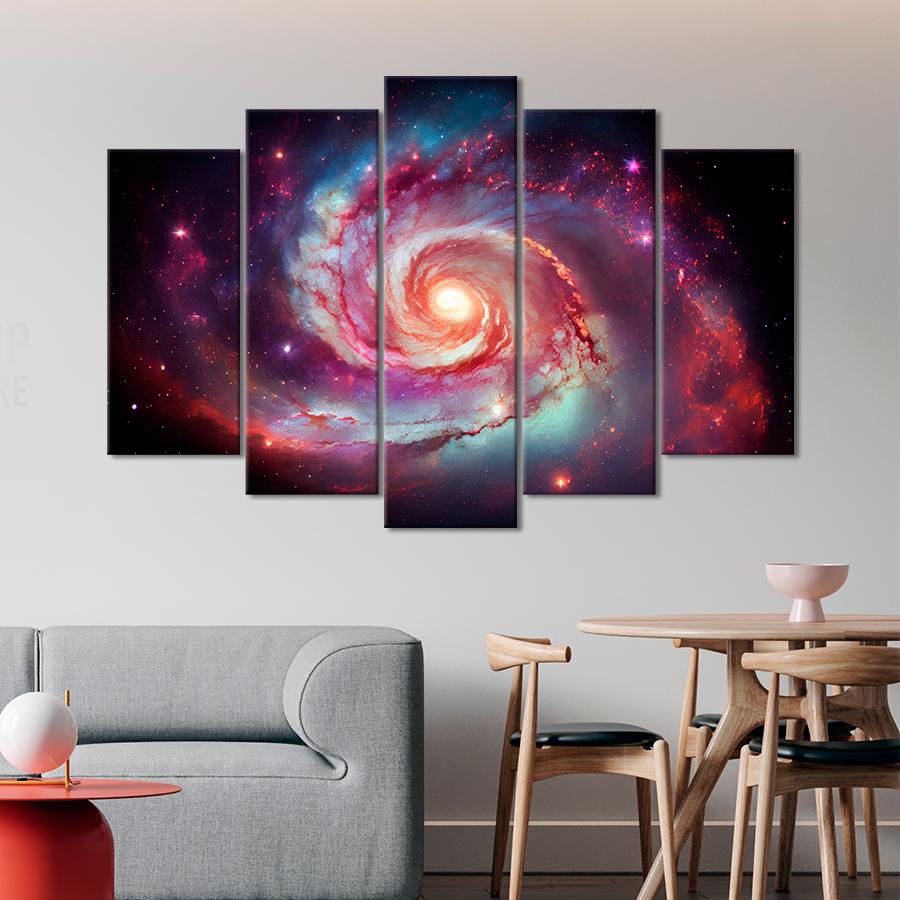 Картина космос Красочная галактика в космосе 112x68 см (A1272-5)