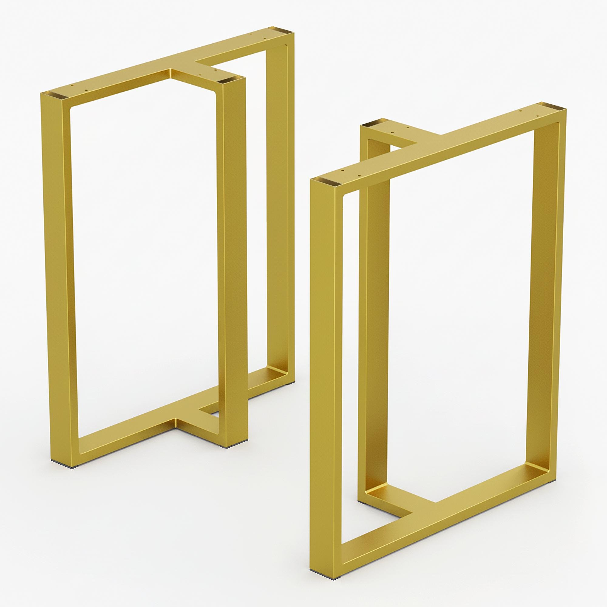 Комплект опор для столу з металу 600х200 мм H 730 мм 2 шт. Золотий (1036) Комплект опор для столу з металу 600х200 мм H 730 мм 2 шт. Золотий (1036)