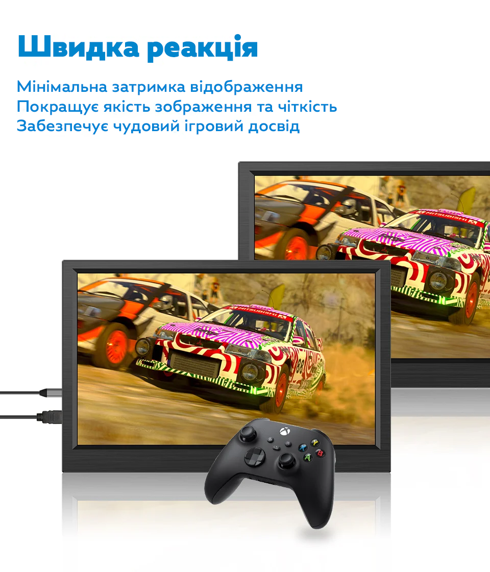 Монитор портативный RIAS IPM-116 11,6" 768P Black (3_06682) - фото 4