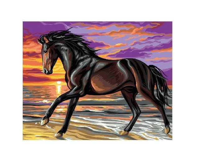 Картина по номерам Brushme GX24109 Буцефал в беге 40x50 см (1311277379)