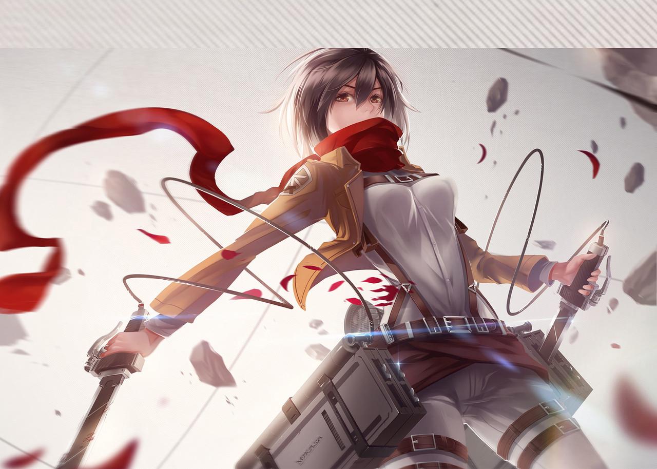 Картина постер Gee! Attack on Titan Атака титанів фан 60x40 см AT 09.024