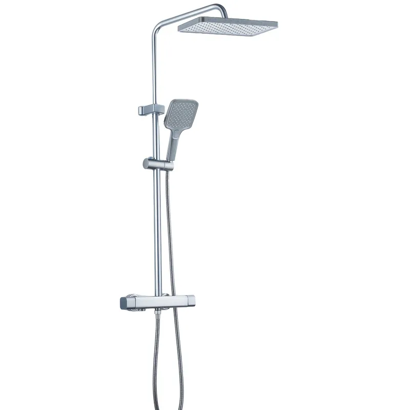 Душевая колонна со смесителем из алюминия Champion PBC-009-J SILVER 3 режима (CH6547)