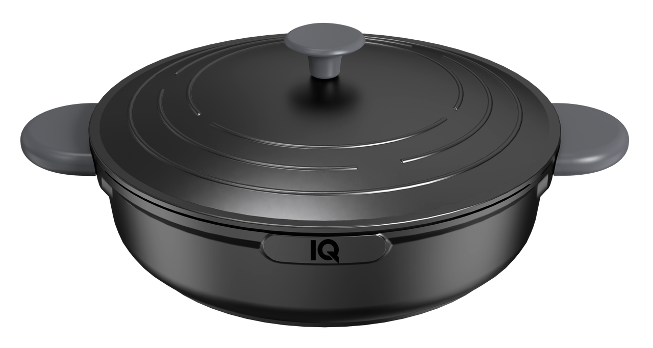 Сотейник IQ Be Creative алюмінієвий з кришкою антипригарний 28 см (IQ-2147-28)