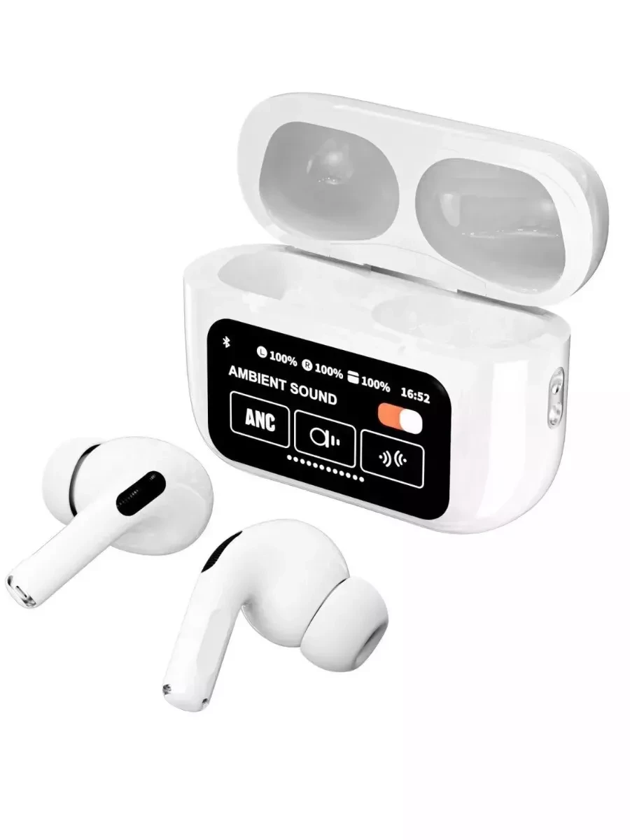Наушники беспроводные AirPods A9 Pro 2 Type-С с сенсорным экраном Белый (2356495003)