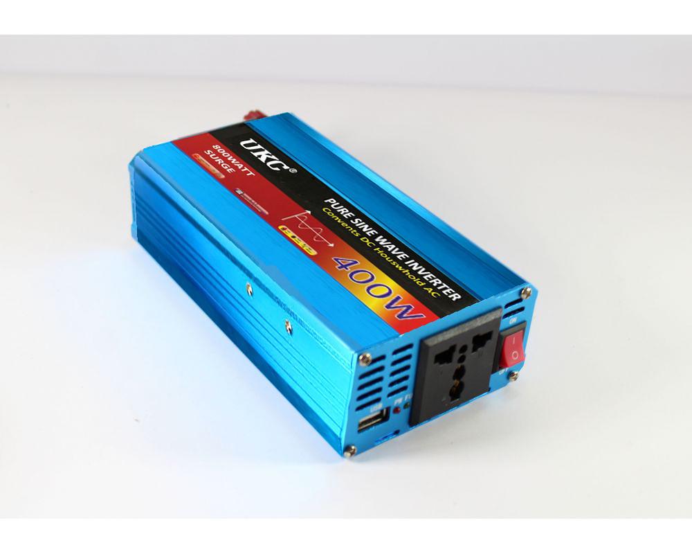 Перетворювач з чистою синусоїдою UKC AC/DC 12V 400W Синій - фото 4