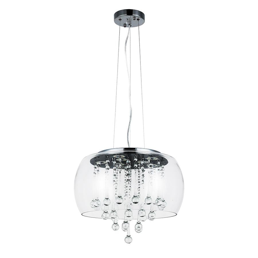 Подвесной светильник 800P8057 led 400х205 CL 18W Серебряный/Прозрачный
