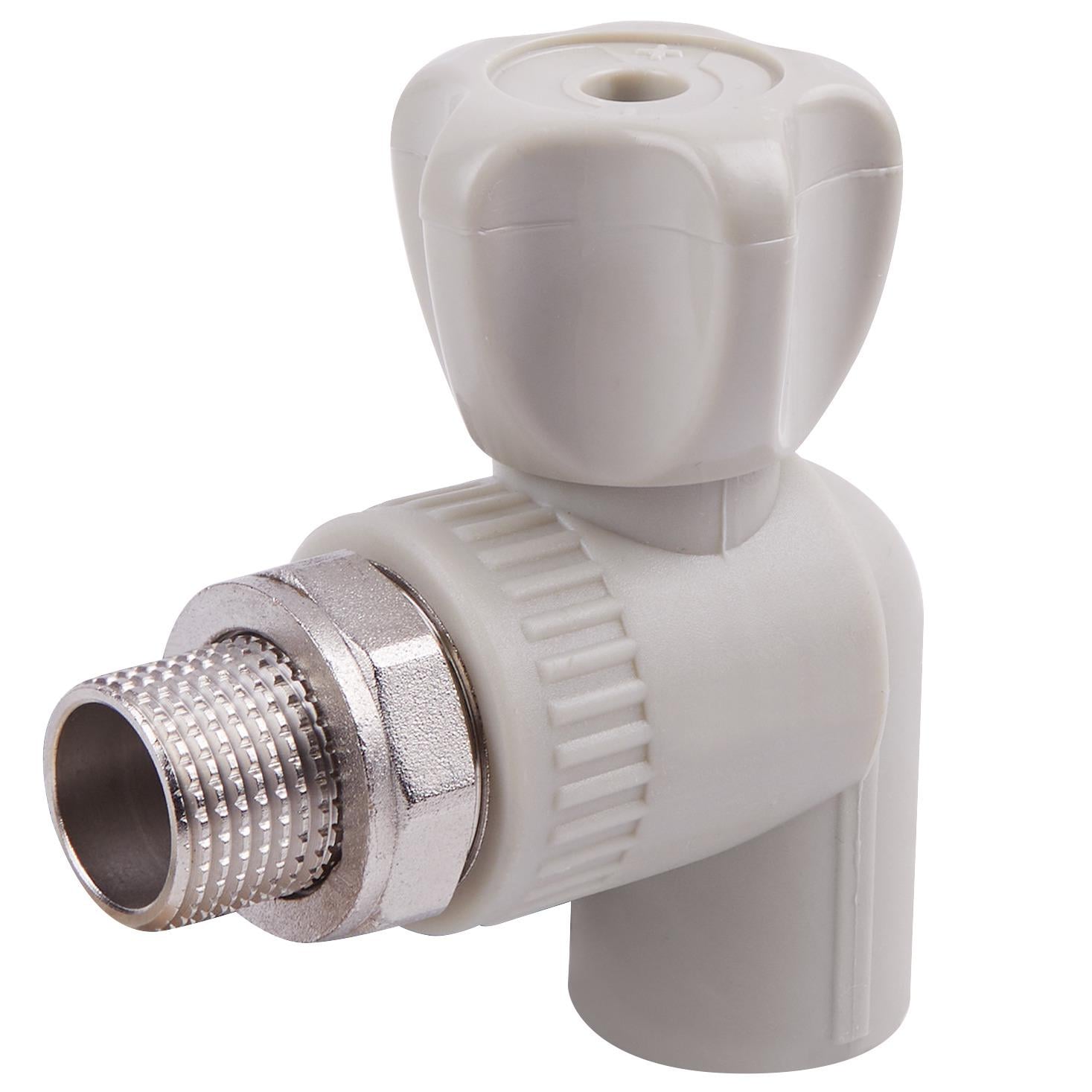 Кран радиаторный Alfa plast PPR угловой 25х3/4" с американкой (APARBB2534X)