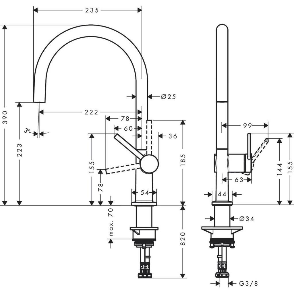 Смеситель Hansgrohe Talis M54 (m381810) - фото 2