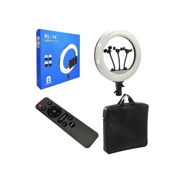 Кольцевая лампа RL-14 3 крепления с регулировкой света на пульту управления 36 см (AR003711) - фото 3 Кольцевая лампа RL-14 3 крепления с регулировкой света на пульту управления 36 см (AR003711) - фото 3