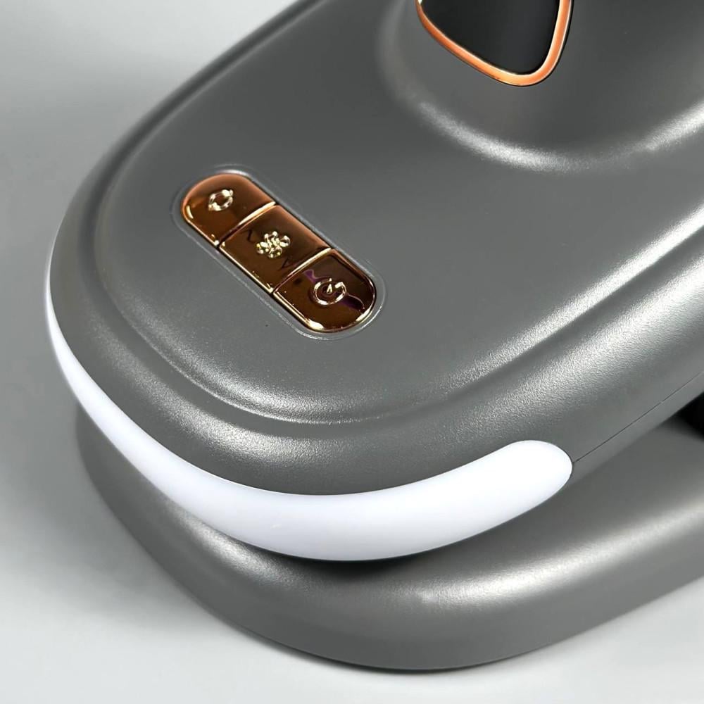Вентилятор портативний настільний S6 3в1 2400mAh на прищіпці/з дисплеєм/з вбудованим акумулятором Grey ( S6 3in1) - фото 3