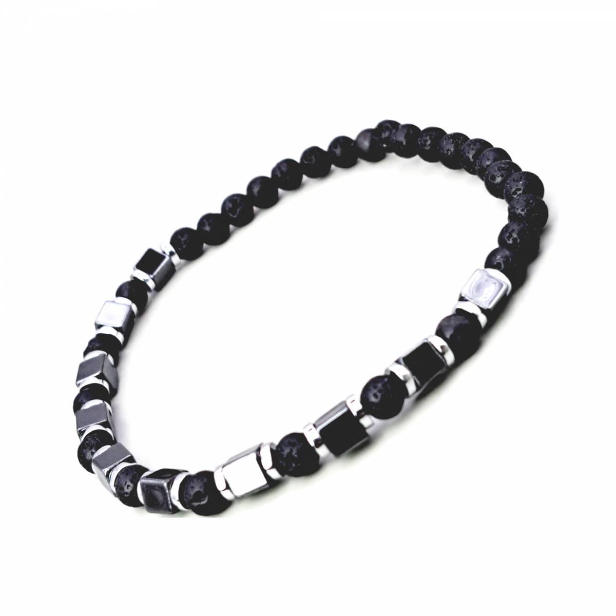 Браслет DARSANA Думы из натурального камня гематит/скамья (DRSU001336)
