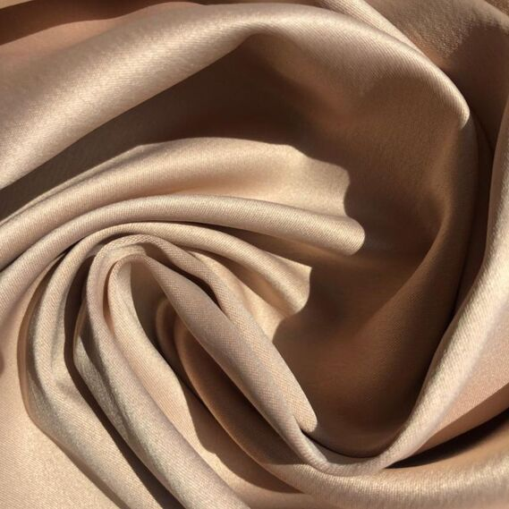 Ткань костюмно-плательная атлас IDEIA Lux V-20 1,5 м Светло-золотой (2200004028460)