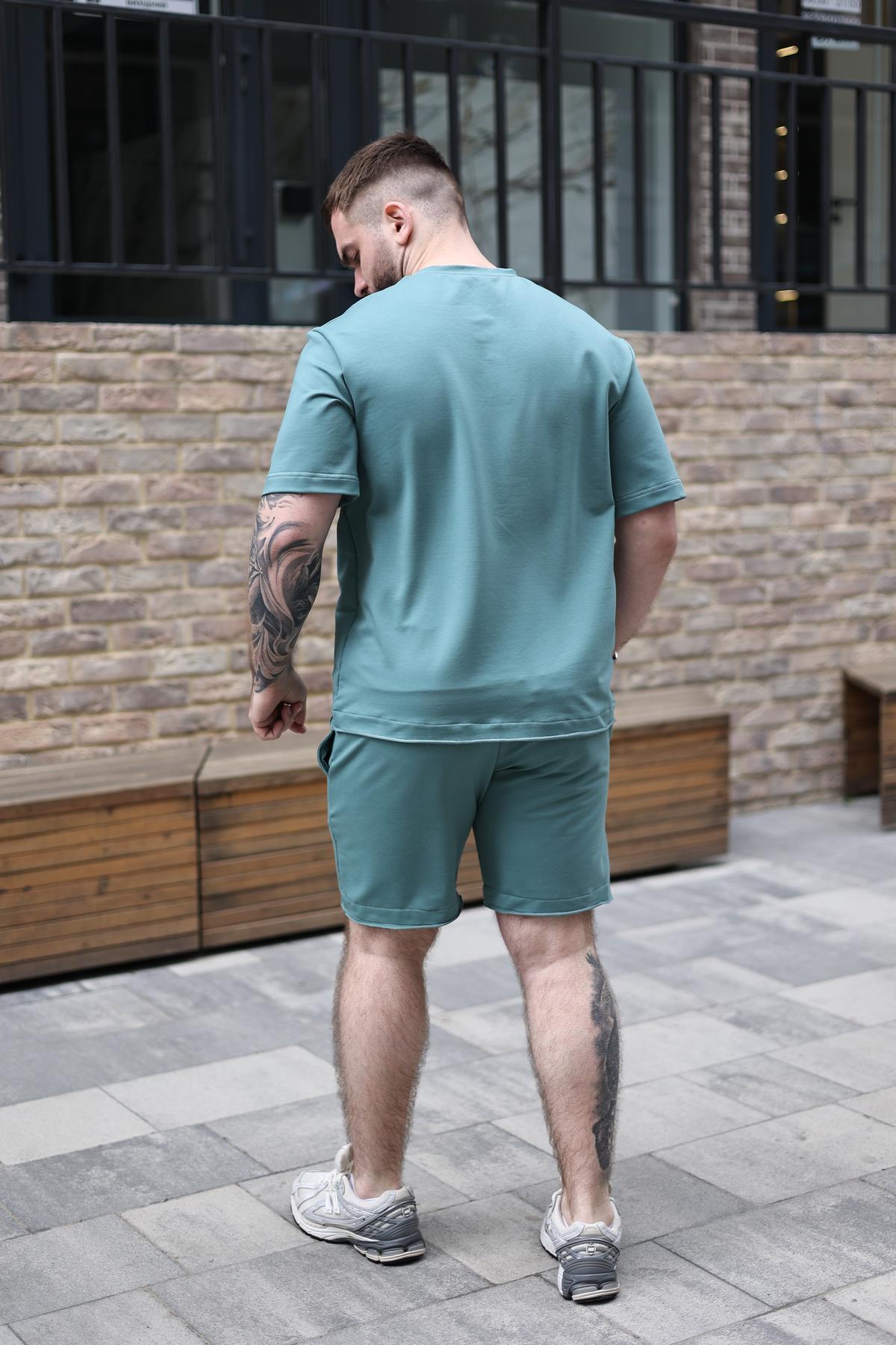 Комплект мужской летний BREEZE оверсайз 3XL Мятный (1576420348/3/6) - фото 2 Комплект мужской летний BREEZE оверсайз 3XL Мятный (1576420348/3/6) - фото 2