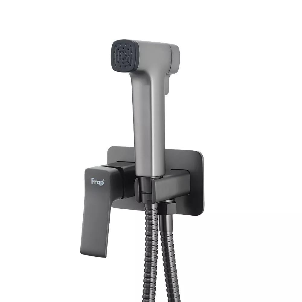Гігієнічний душ Frap F2084-9 вбудований збройова сталь Графітовий (23901631) Гігієнічний душ Frap F2084-9 вбудований збройова сталь Графітовий (23901631)