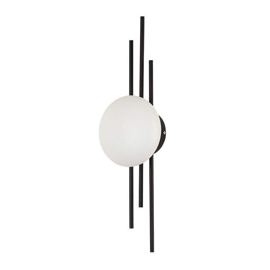 Светильник настенный светодиодный Levistella 786W009A BK плафон белый Черный