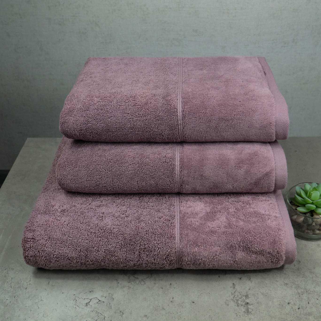 Набор полотенец GM Textile Premium Milado велюр/махра 3 шт. Пепельный (550-milado-k3-2-pepel)