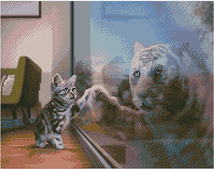 Алмазная мозаика FA40710 Будущий тигр 40x50 см