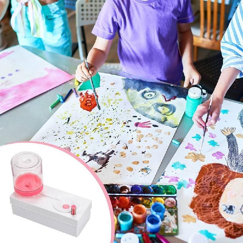 Ополаскиватель кистей для рисования с рециркуляцией и сливом воды Розовый (74250317) - фото 4 Ополаскиватель кистей для рисования с рециркуляцией и сливом воды Розовый (74250317) - фото 4