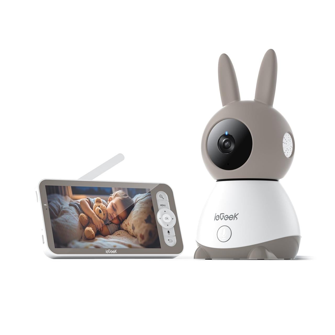 Видеоняня ieGeek Baby Monitor Baby 1T с экраном 5" и камерой 2K Видеоняня ieGeek Baby Monitor Baby 1T с экраном 5" и камерой 2K