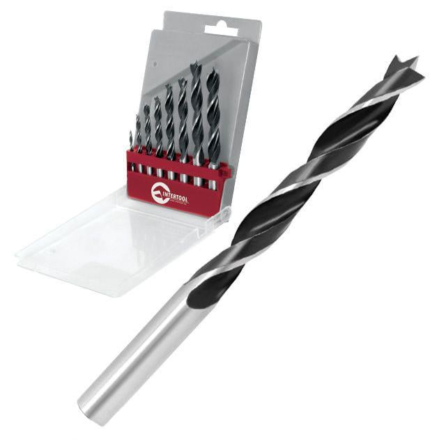 Набор сверл по древесине Intertool SD-0208 8 шт.