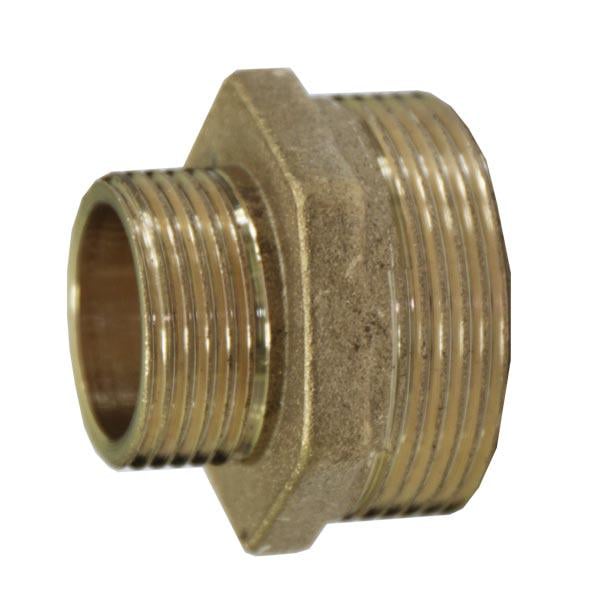 Ниппель усиленный WIANGI латунь 1 1/4"х1/2" (6042401)