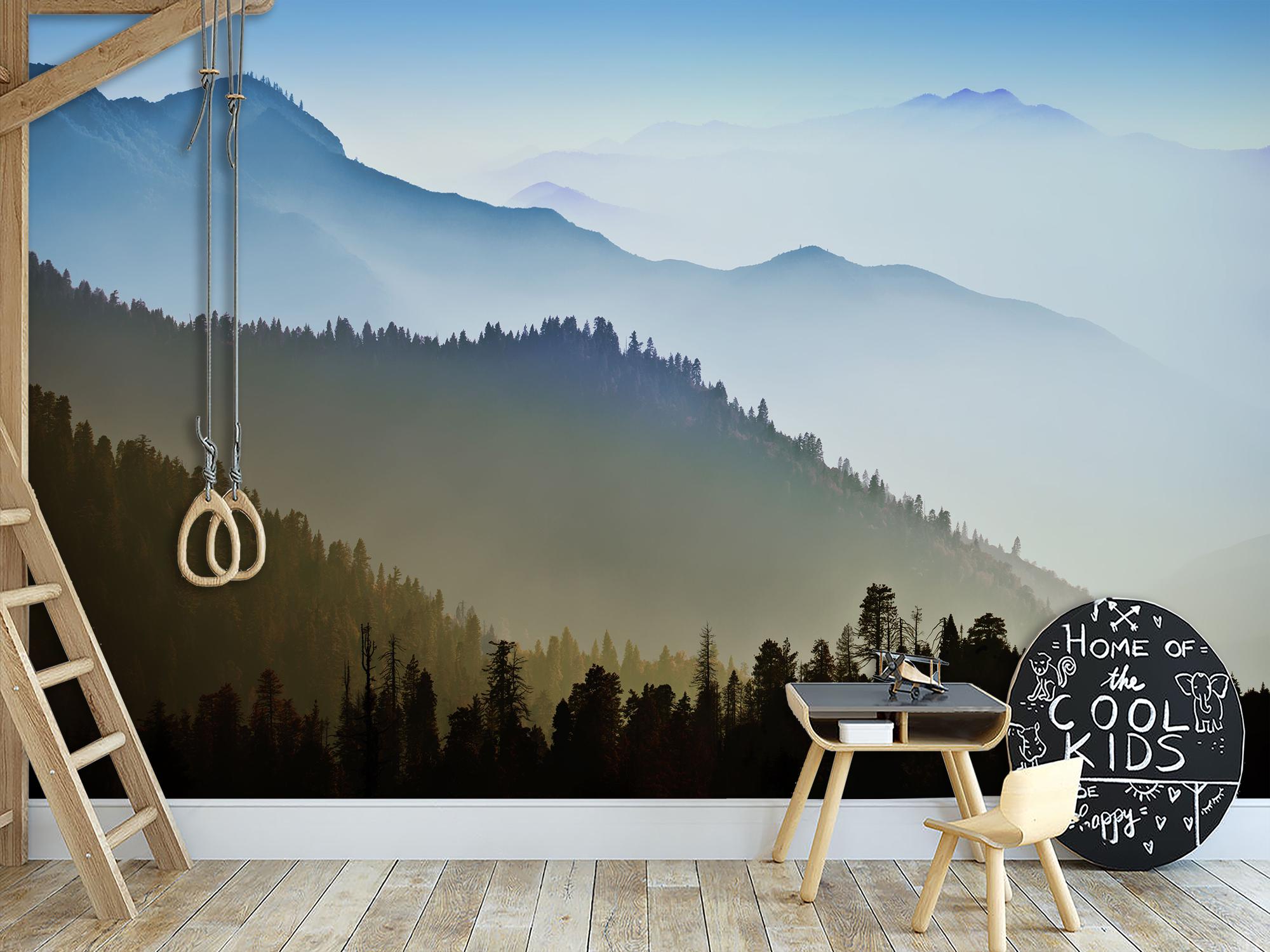 Фотообои флизелиновые Силуэты гор 245х368 см (S5NTR-072/7)