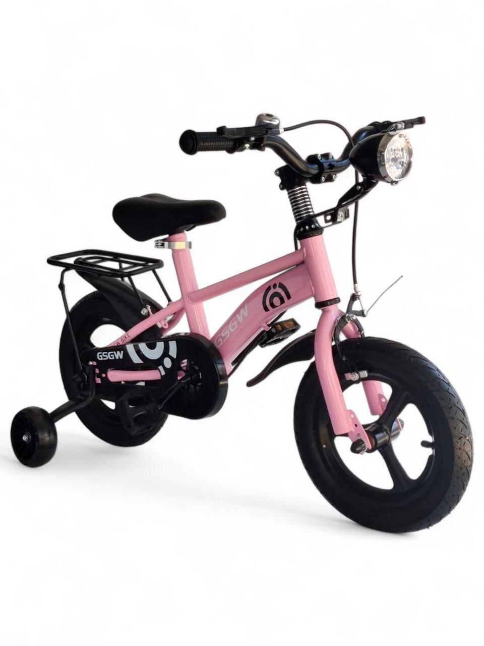 Детский велосипед двухколесный с учебными колесами GSGW Bike 5188-88A-12 Розовый (5188-88A-12r-s) - фото 1 Детский велосипед двухколесный с учебными колесами GSGW Bike 5188-88A-12 Розовый (5188-88A-12r-s) - фото 1