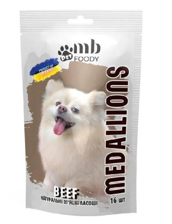 Лакомства для собак MB FOODY BEEF натуральная говядина 16 шт. 64 г