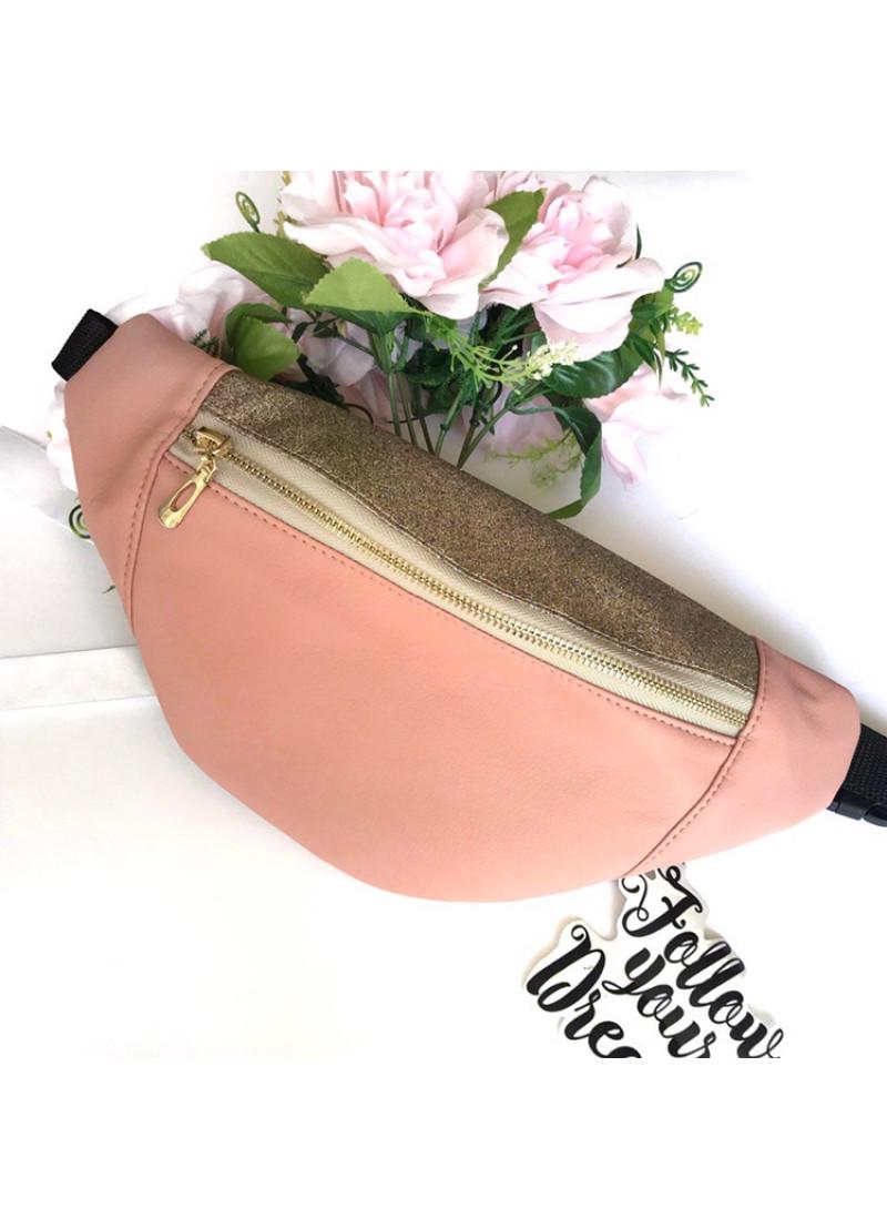 Сумка на пояс Sambag Soho BSO Пудровый (10991)