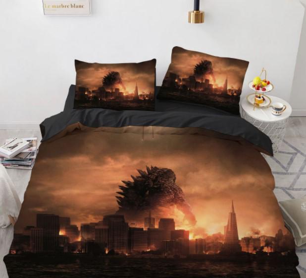 Комплект постельного белья с 3D рисунком Godzilla #28