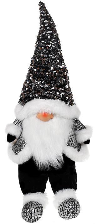 Игрушка мягкая Гном Black/White 22х16х64 см