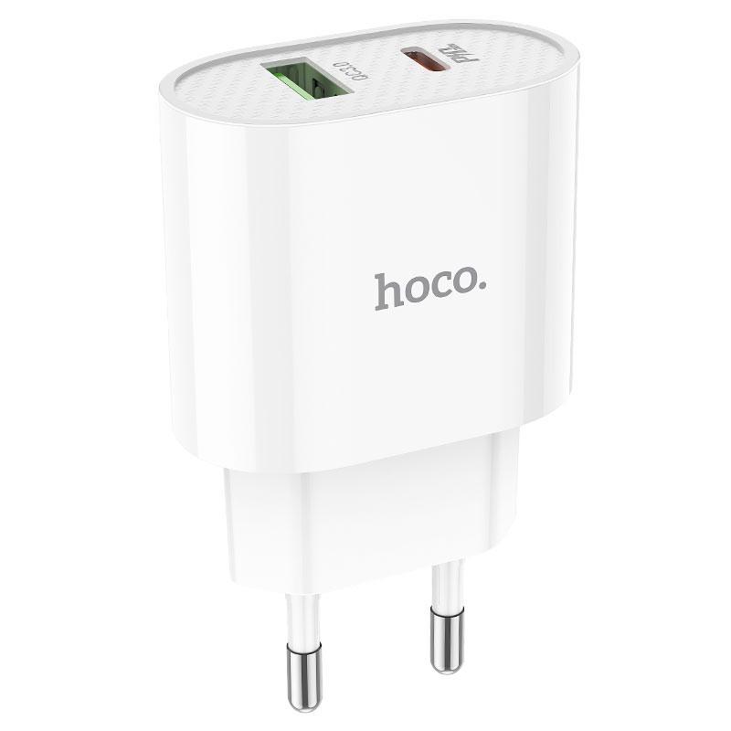 Зарядное устройство сетевое Hoco C95A PD 20W+QC3.0 1USB/Type-C/3A Белый (00000053232_1) Зарядное устройство сетевое Hoco C95A PD 20W+QC3.0 1USB/Type-C/3A Белый (00000053232_1)