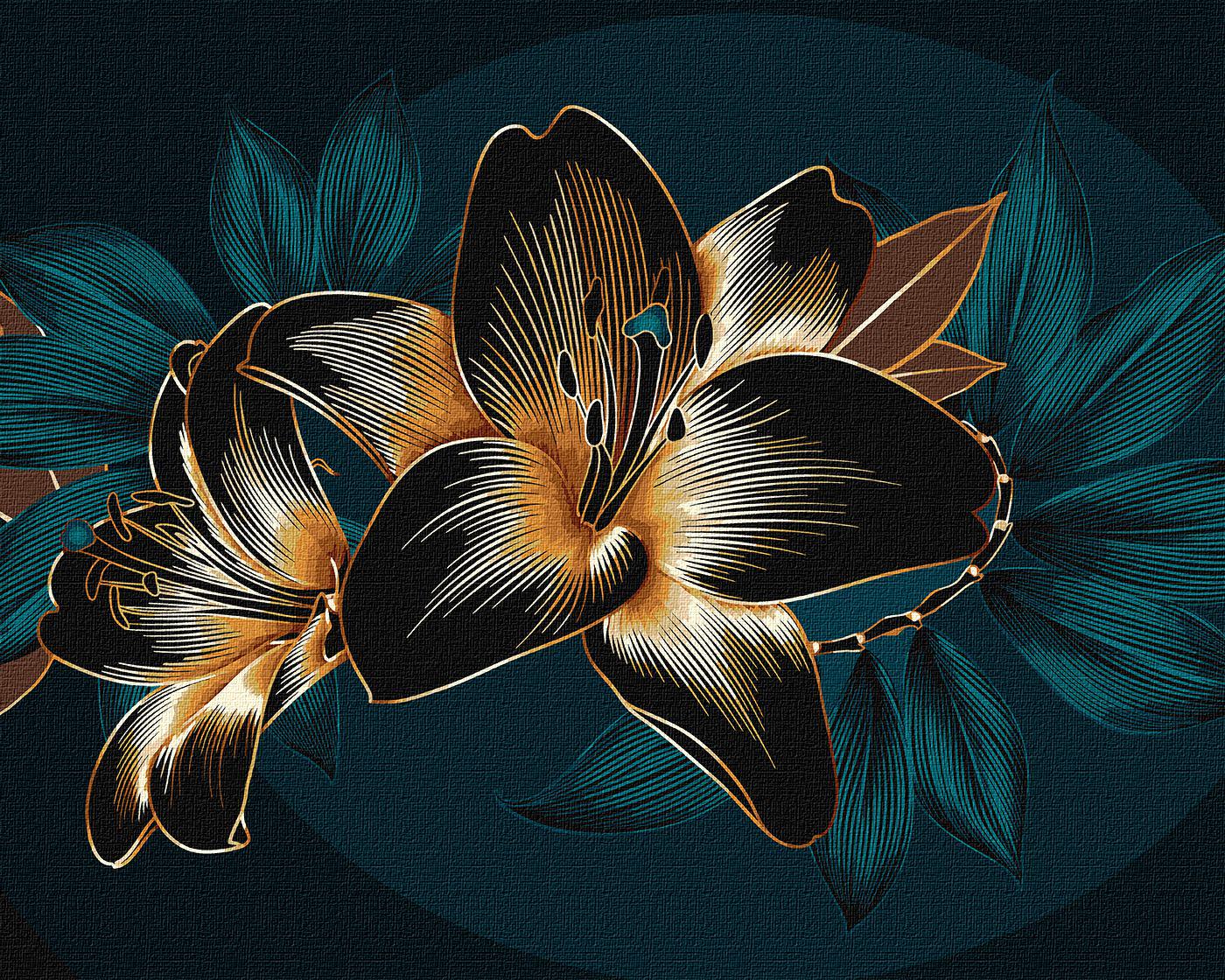 Картина по номерам Идейка Роскошные лилии 40x50 см (KH2999)