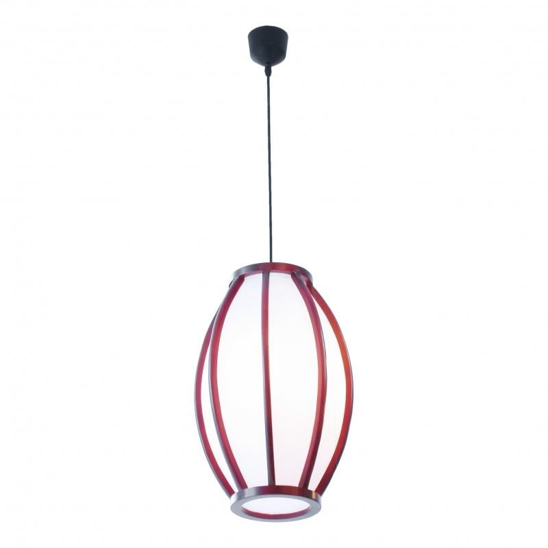 Люстра подвесная деревянная Brille BKL-118S/3 с абажуром