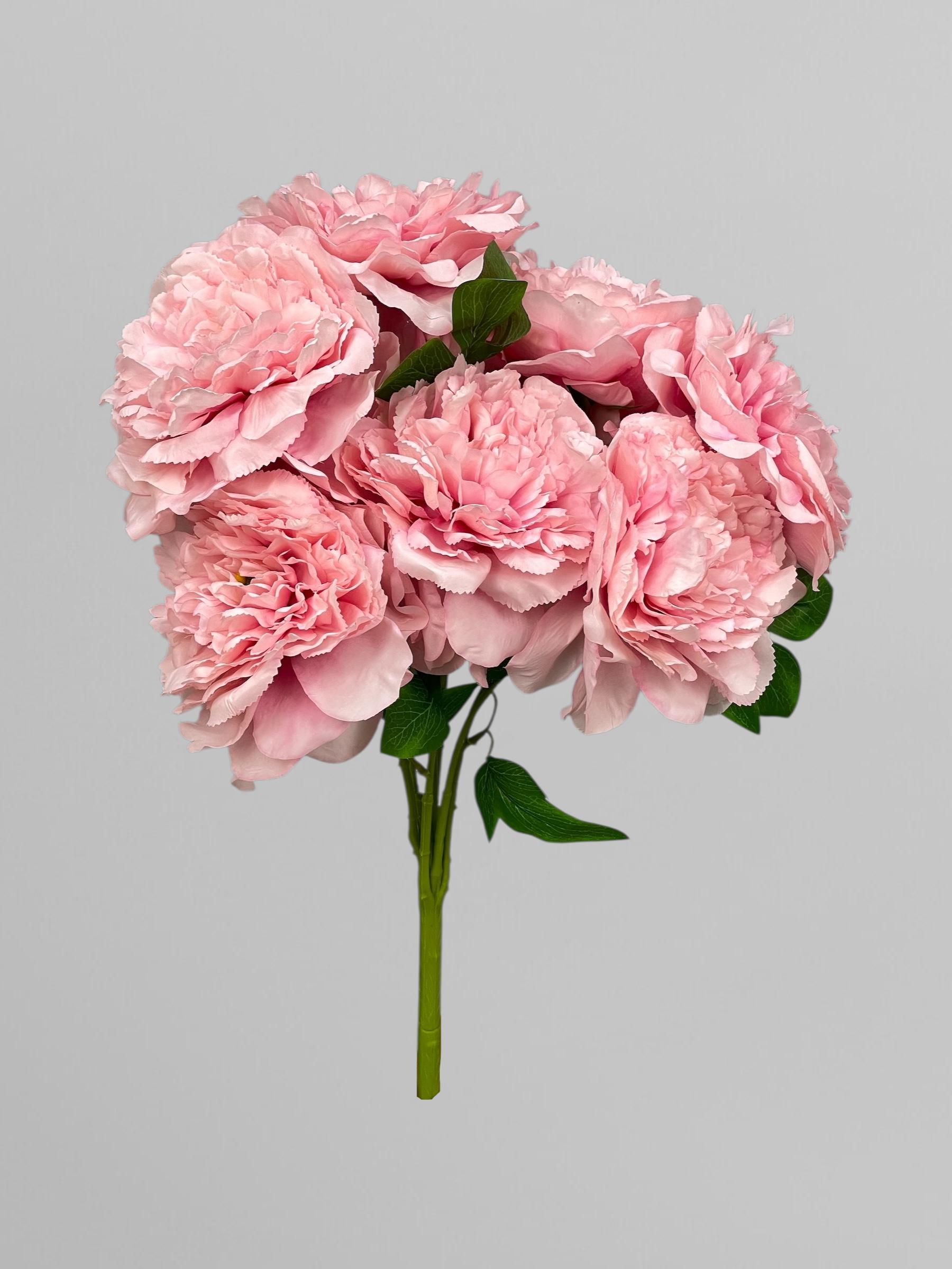 Искусственный букет пиона 7 шт. 55 см Розовый (К05027)